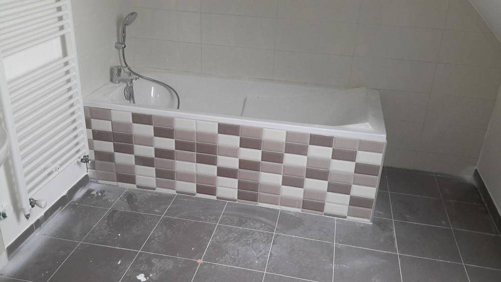 baignoire carrelage